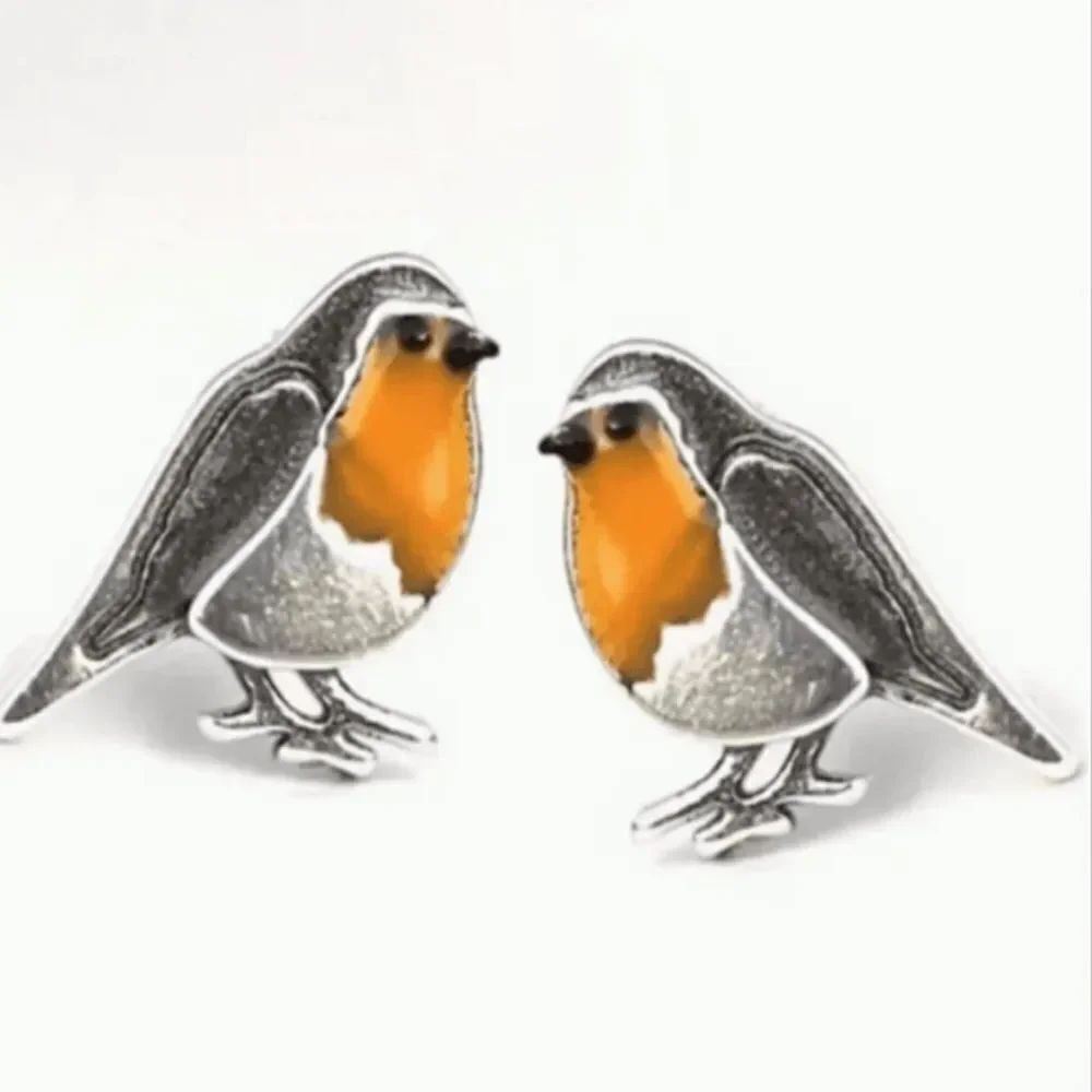 Boho bird earrings #2040